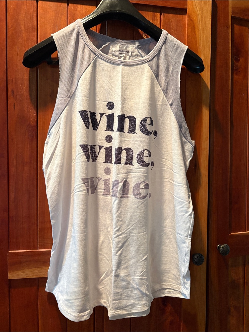 Grayson Threads Lavender & Dusty Purple 'wine, wine, wine' Tank